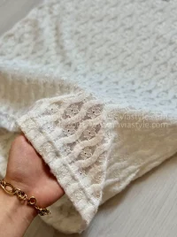تاپ آستین‌دار بلند گیپوری